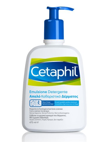 Cetaphil - detergente fluido corpo e viso delicato per pelle secca e sensibile - 470 ml