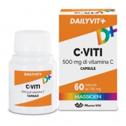 Massigen Dailyvit+ C-Viti 500 mg - Integratore di Vitamina C per Difese Immunitarie - 60 Capsule