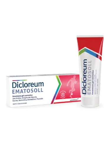 Dicloreum ematosoll - emulsione gel per traumi e contusioni - 50 ml Dicloreum ematosoll - emulsione gel per traumi e contusioni - 50 ml