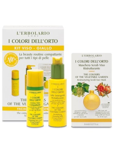 L'erbolario i colori dell'orto kit viso giallo prezzo speciale 10% edizione limitata