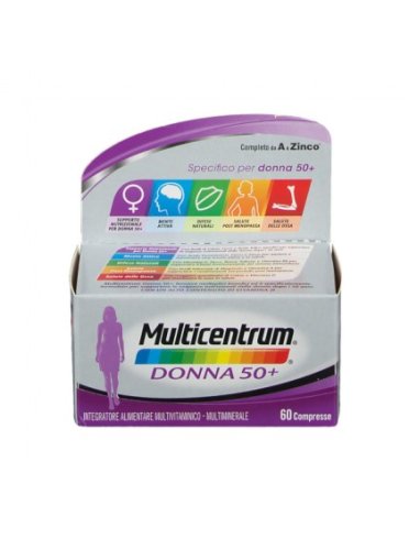 Multicentrum donna 50+ - integratore multivitaminico - 60 compresse