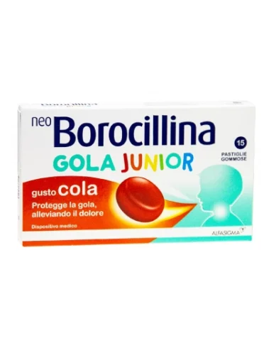 Neoborocillina gola junior integratore vie respiratorie 15 pastiglie Neoborocillina gola junior integratore vie respiratorie 15 pastiglie