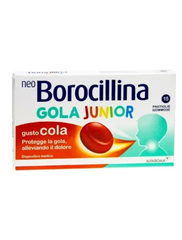 Neoborocillina gola junior 15 pastiglie gommose Neoborocillina gola junior 15 pastiglie gommose