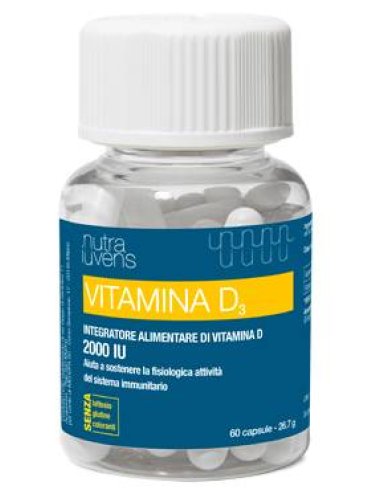 Nutraiuvens by miamo - integratore vitamina d3 2000 ui - 60 capsule