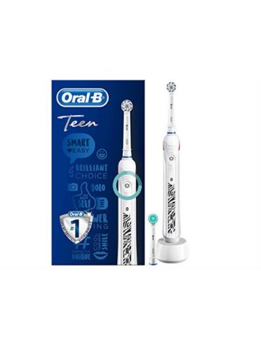 Oral-b power smart teen - spazzolino elettrico per ragazzi - colore bianco