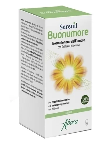 Aboca serenil buonumore - integratore per il tono dell'umore - 100 capsule Aboca serenil buonumore - integratore per il tono dell'umore - 100 capsule