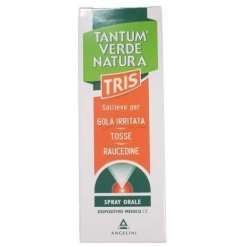 Tantum Verde Natura Tris - Trattamento per Gola Irritata e Tosse - Spray da 15 ml