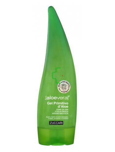 Zuccari aloevera2 gel primitivo d'aloe - gel corpo per scottature e irritazioni - formato foglia 100 ml