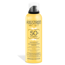 Angstrom Protect InstaDry - Spray Solare Corpo Trasparente con Protezione Molto Alta SPF 50+ - 150 ml