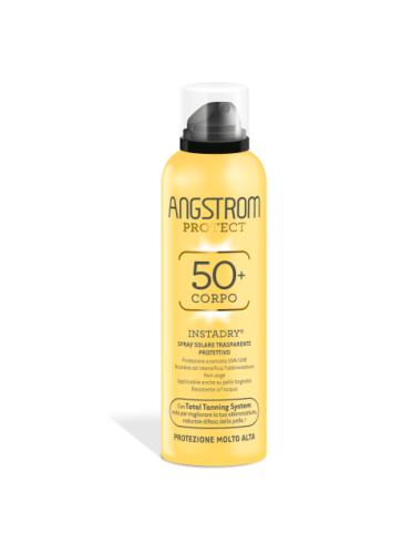 Angstrom protect instadry - spray solare corpo trasparente con protezione molto alta spf 50+ - 150 ml