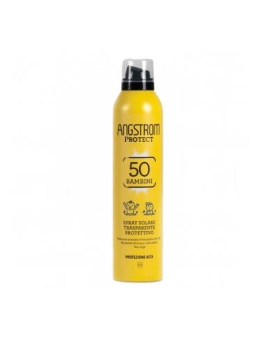 Angstrom protect instadry - spray solare corpo trasparente per bambini con protezione molto alta spf 50 - 250 ml