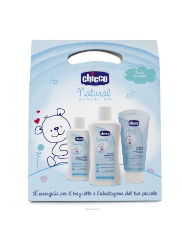 Chicco cosmesi natural sensitive trial set 3 pezzi