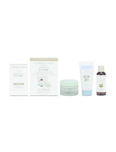 L'erbolario cofanetto lenitivo viso - latte detergente viso 50 ml + acqua aromatica 50 ml + crema viso per pelle delicata 50 ml L'erbolario cofanetto lenitivo viso - latte detergente viso 50 ml + acqua aromatica 50 ml + crema viso per pelle delicata 50 ml