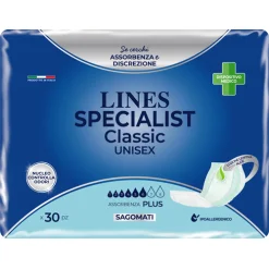 Lines Specialist Classic - Pannolone Sagomato Plus - 30 Pezzi