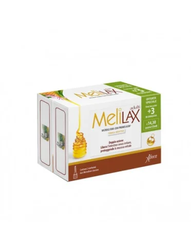 Melilax adulti confezione speciale 9+3 contiene 2 confezionida 6 microclismi ciascua Melilax adulti confezione speciale 9+3 contiene 2 confezionida 6 microclismi ciascua