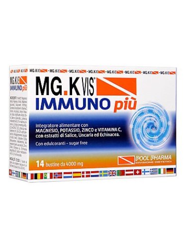 Mg.k vis immuno più integratore difese immunitarie 14 buste