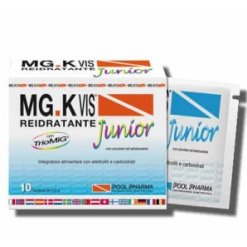 MG.K Vis Junior - Integratore di Magnesio e Potassio per Ragazzi - 10 Bustine