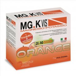MG.K Vis Orange - Integratore di Magnesio e Potassio Senza Zucchero - 15 Bustine