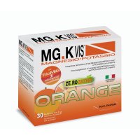 MG.K Vis Orange - Integratore di Magnesio e Potassio Senza Zucchero - 30 Bustine