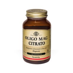 Solgar Oligo Mag Citrato - Integratore di Magnesio - 60 Tavolette
