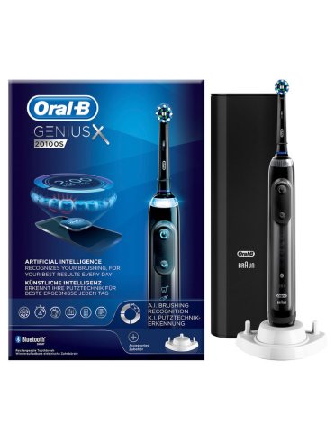 Oral-b power geniusx 20100s - spazzolino elettrico - colore nero