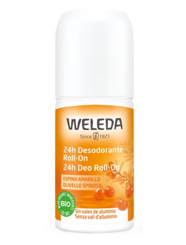 Weleda - deodorante roll-on 24h olivello spinoso - 50 ml