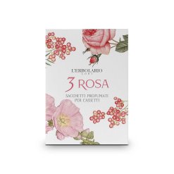 L'Erbolario 3 Rosa - Sacchetto Profumato per Cassetti