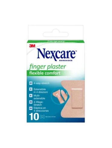 3m nexcare finger plasters cerotti dita 44,5x51mm 10 pezzi