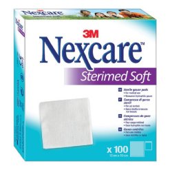 3M Nexcare Sterimed Soft Garza Compressa Sterile 10x10 cm - 100 Pezzi