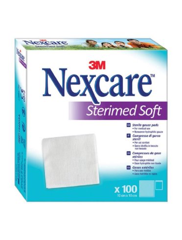 3m nexcare sterimed soft garza compressa sterile 10x10 cm - 100 pezzi