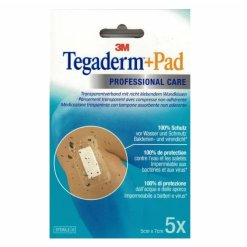 3M Tegaderm + Pad Medicazione Sterile 5x7 cm - 5 Pezzi