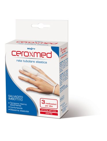 Ceroxmed - medicazione per dito in rete tubolare - 3 pezzi