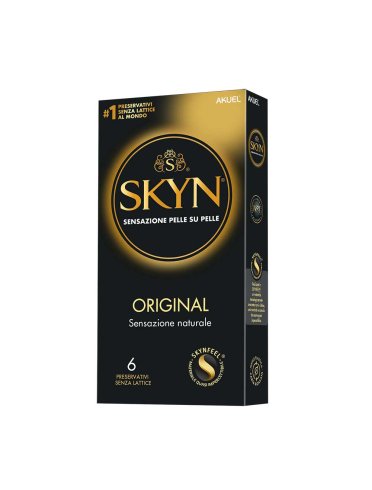 Akuel skyn original - preservatici senza lattice sensazione naturale - 6 pezzi