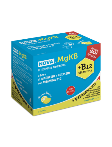 Nova mgkb - integratore di magnesio e potassio con vitamina b12 - 30 bustine