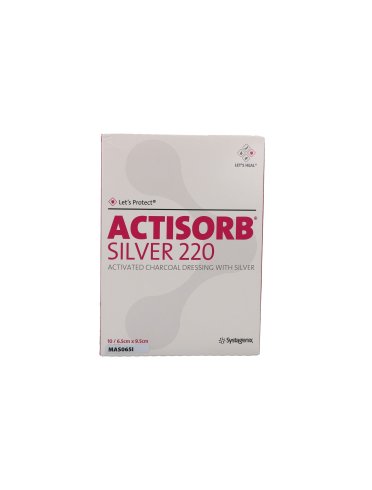 Actisorb silver 220 6,5x9,5 10 pezzi