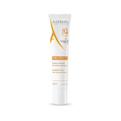 A-Derma Protect - Fluido Invisibile Viso con Protezione Solare Molto Alta SPF 50+ - 40 ml