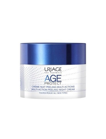 Uriage age protect - crema notte viso peeling multi-azione - 50 ml