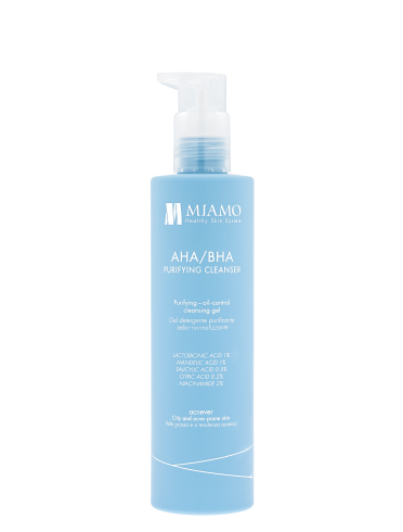 Miamo acnever aha/bha purifying cleanser - gel viso detergente purificante sebo-normalizzante - 250 ml