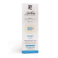 BioNike Aknet Sun - Crema Solare Viso con Protezione Molto Alta SPF 50+ per Pelle Acneica - 50 ml
