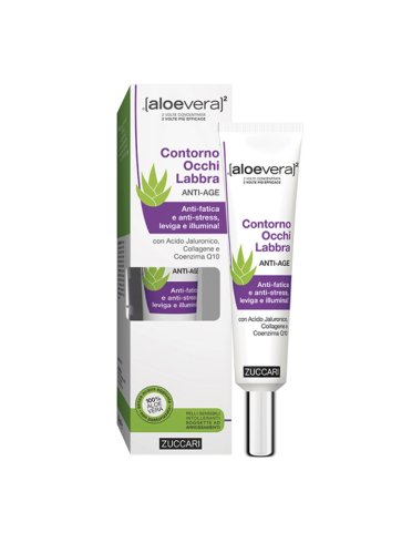 Zuccari aloevera2 - contorno occhi e labbra anti-età - 18 ml