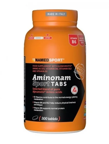 Named sport aminonam sport tabs - integratore di aminoacidi e vitamine - 300 compresse Named sport aminonam sport tabs - integratore di aminoacidi e vitamine - 300 compresse