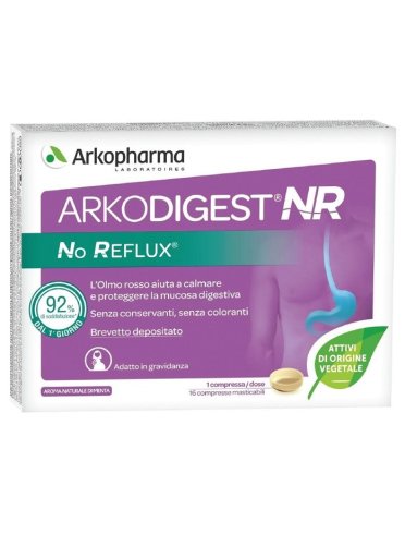 Arkodigest nr no reflux - integratore per digestione e reflusso - 16 compresse