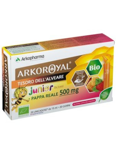 Arkoroyal pappa reale bio 500 mg 20 flaconcini unica dose