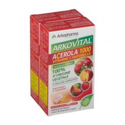 Arkovital Acerola 1000 - Integratore per Difese Immunitarie - Family Pack 60 Compresse 