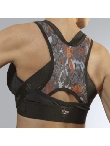 Ekeep b2 active bra - reggiseno posturale sportivo colore nero/fun - taglia 4