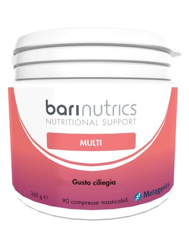 Barinutrics multi - integratore multivitaminico gusto ciliegia - 90 compresse