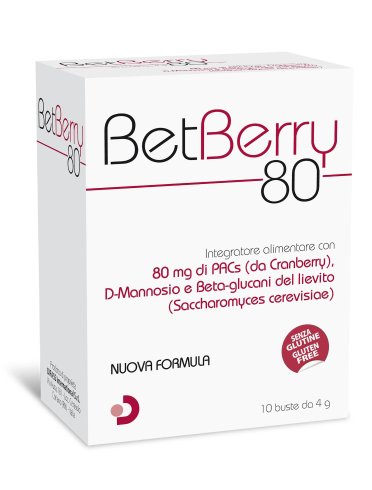 Betberry 80 integratore vie urinarie 10 bustine