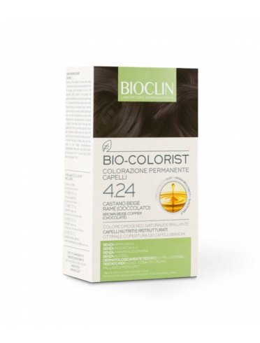 Bioclin bio colorist 4,24 castano beige rame cioccolato