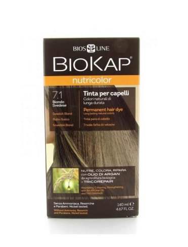 Biokap nutricolor - tinta per capelli colore 7.1 biondo svedese - 140 ml