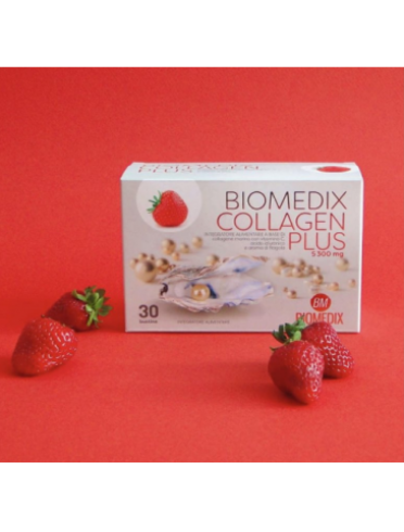Biomedix collagen plus fragola 30 bustine